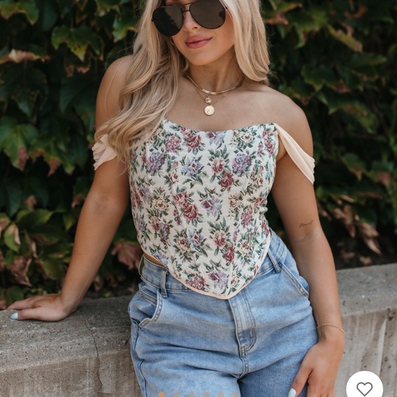 The Post Floral Corset Top - Picture 6 of 9